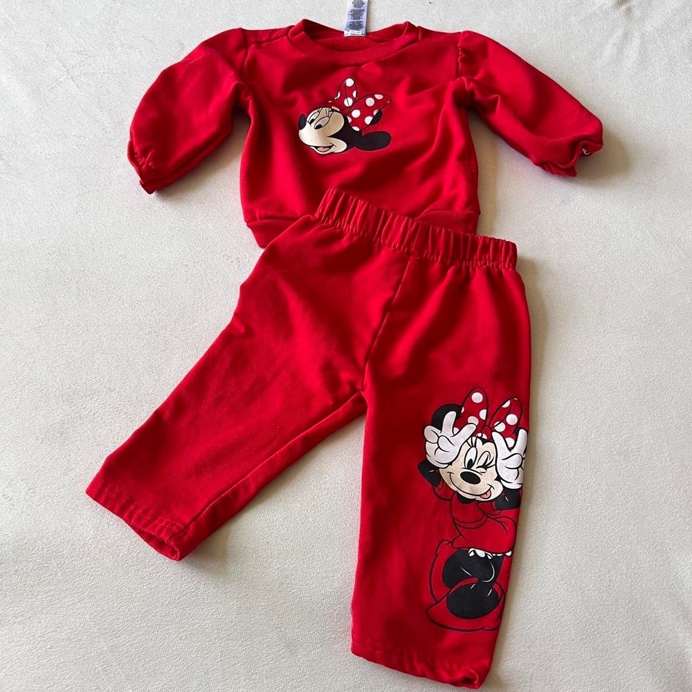 Disney Baby Minnie Mouse Set Red Cute Park Ready Silly World Famous Minnie Mouse